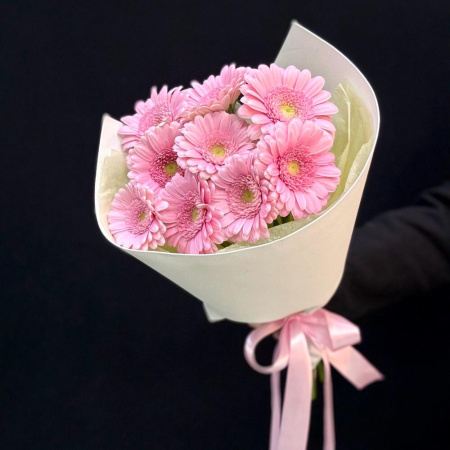 Букет_Букет комплимент розовые герберы