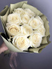 Букет_11 белых роз 40 см