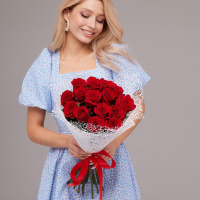 Букет_15 роз 70 см VIP Premium Букет_15 роз 70 см VIP Premium