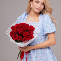Букет_15 роз 70 см VIP Premium Букет_15 роз 70 см VIP Premium