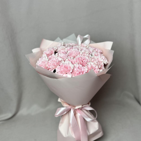 Букет_23 розовых гвоздик